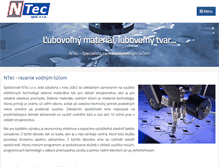 Tablet Screenshot of ntec.sk